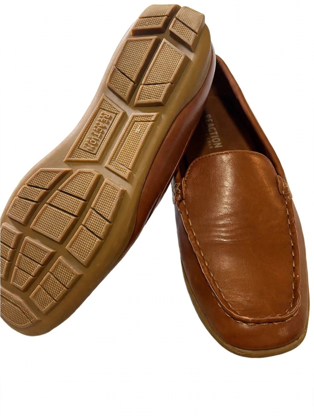 REACTION Kenneth Cole Boys Loafers 2Y Brown Like New